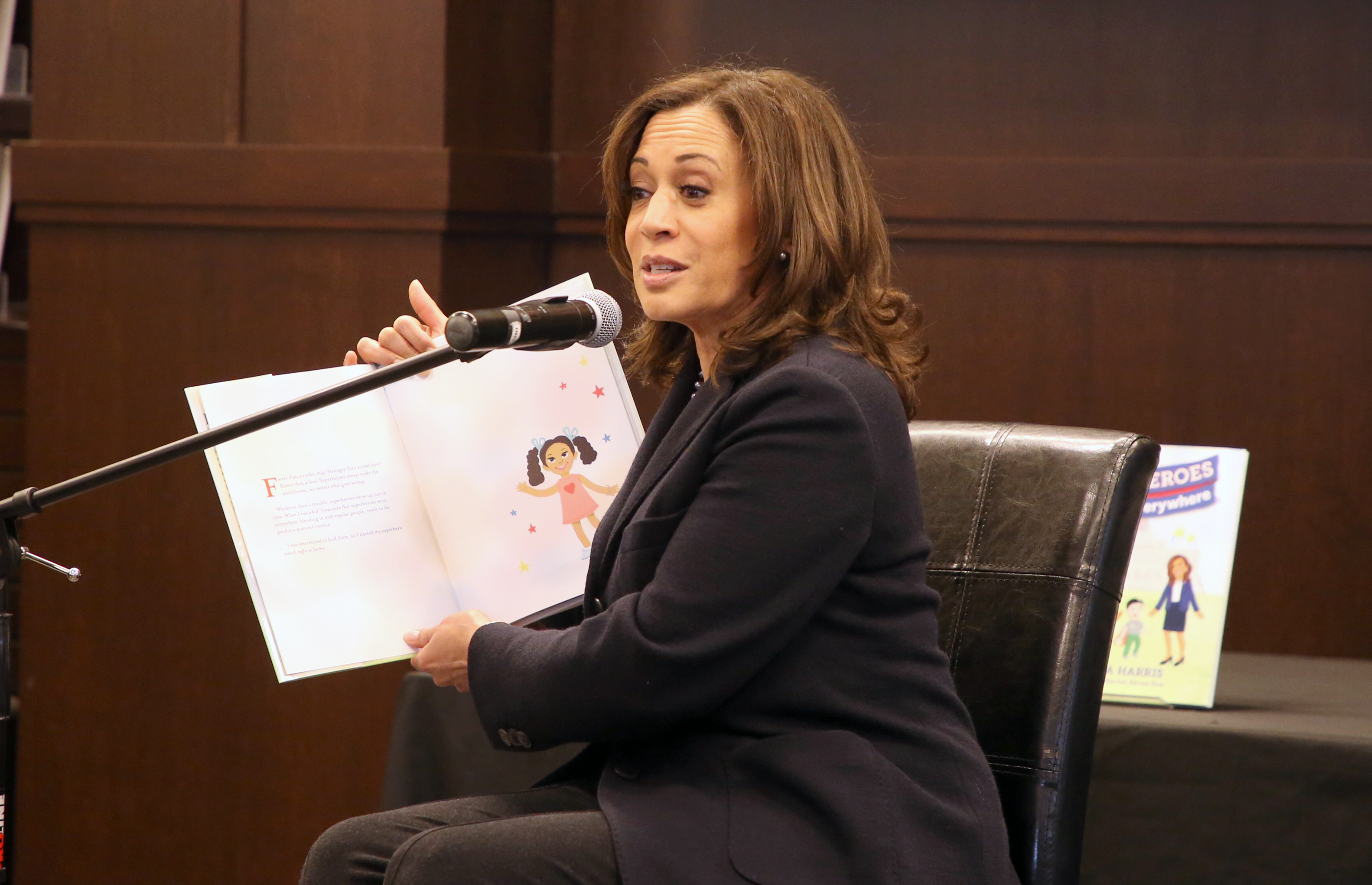 Kamala Harris Signs Copies Of Her New Book "Superheros Are Everywhere"