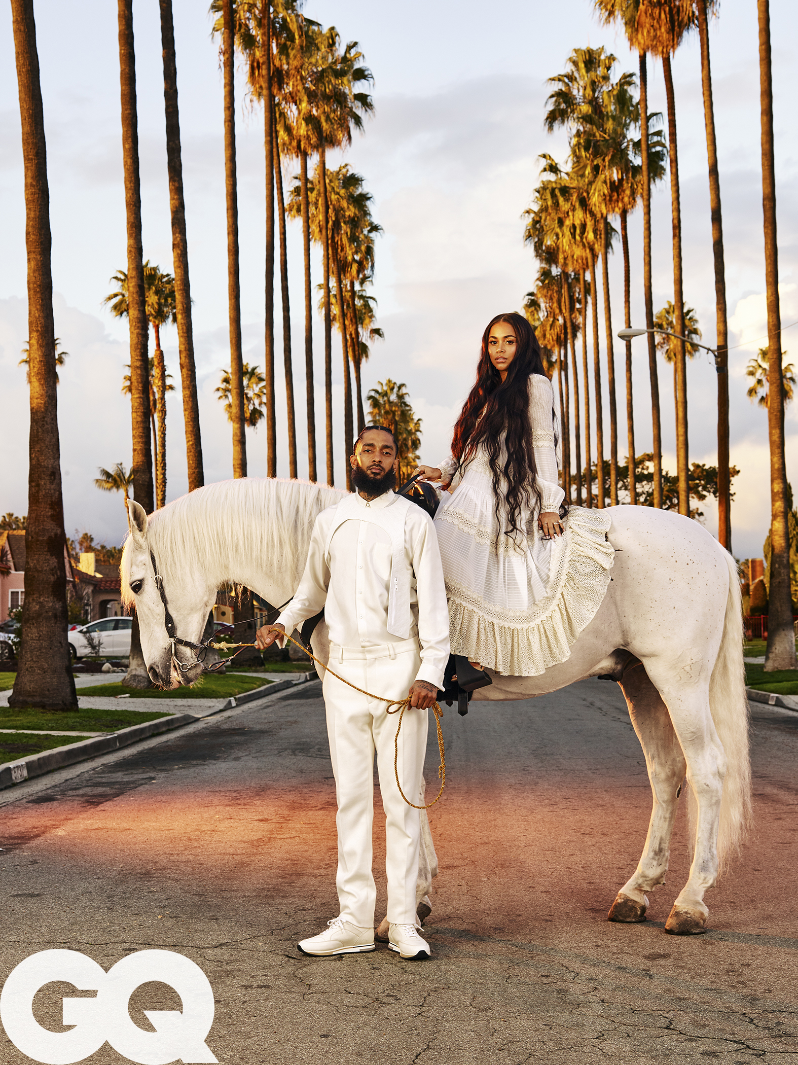 Lauren London and Nipsey Hussle GQ Shoot