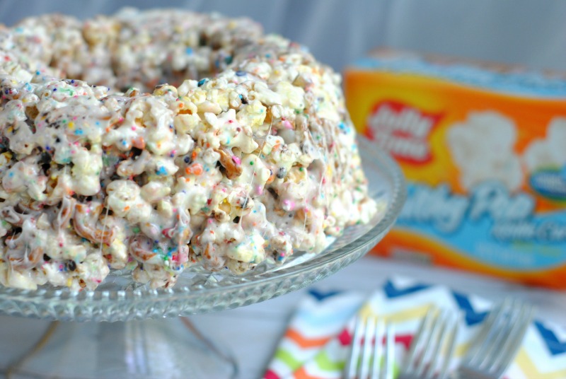 Sweet & Salty PopCorn Cake Recipe