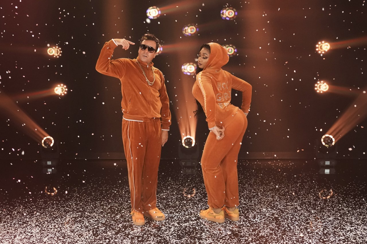 Megan Thee Stallion and Jimmy Fallon