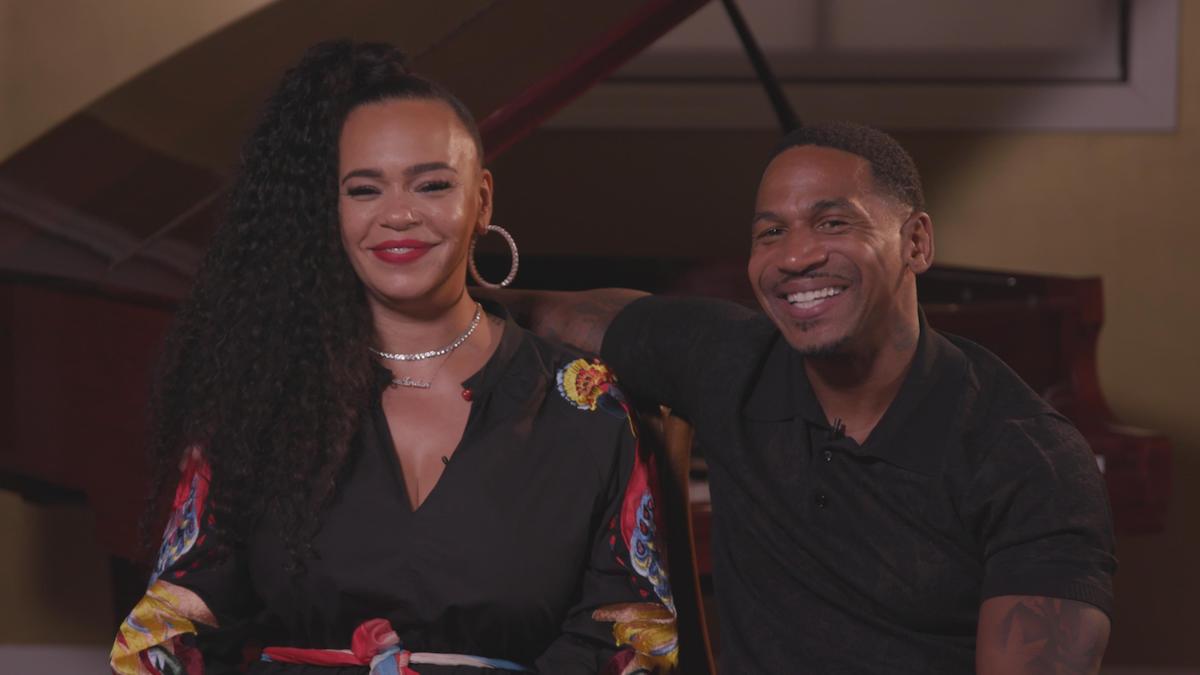 Behind Every Man screengrab of Faith Evans and Stevie J