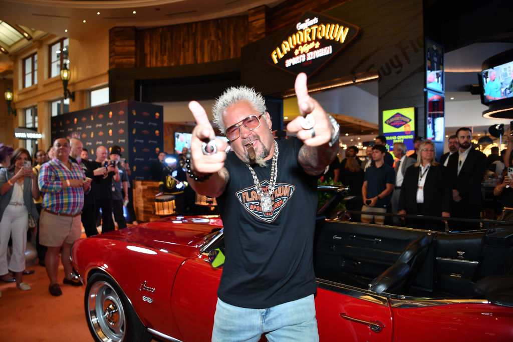 Chef And Television Personality Guy Fieri Celebrates The Grand Opening Of Guy Fieri's Flavortown Sports Kitchen At Horseshoe Las Vegas
