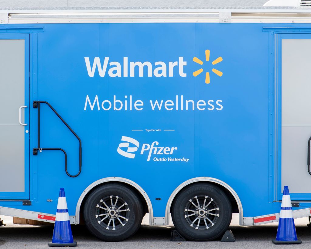 Walmart's mobile wellness tour offering flu vaccines, immunizations, boosters