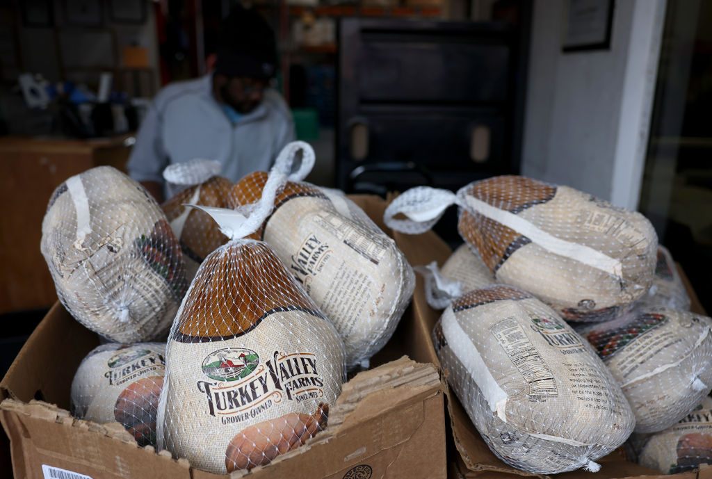Turkeys Given Away To Those In Need Ahead Of The Thanksgiving Holiday