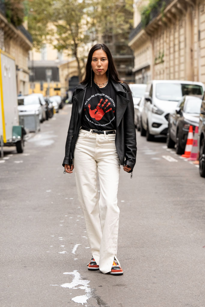 Street Style - Paris Fashion Week - Womenswear Spring/Summer 2025 - Day Eight