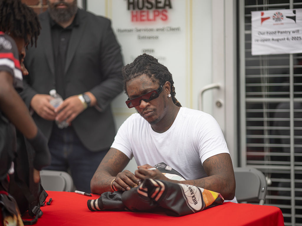 Young Thug Makes Surprise Appearance At Back-to-School Event