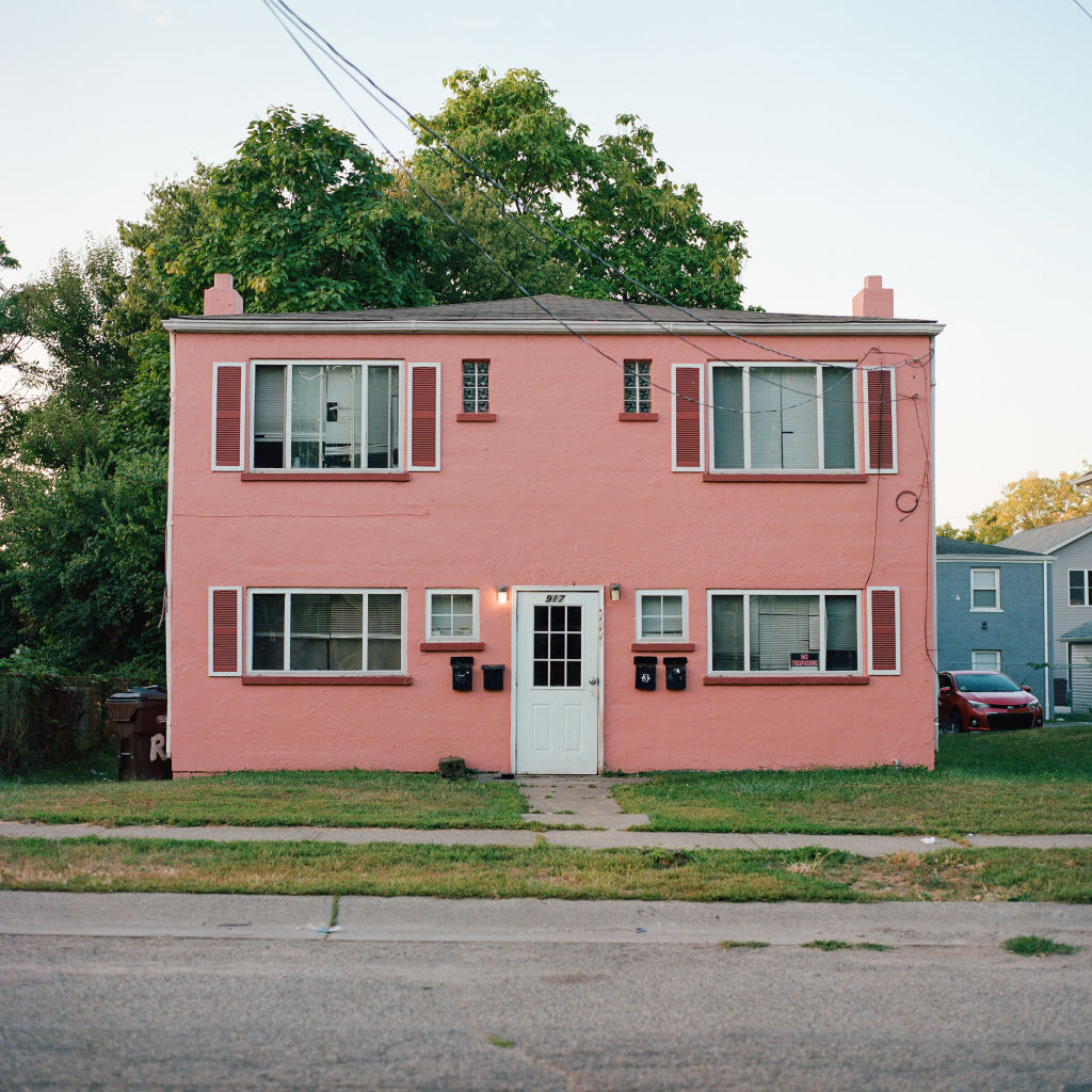 An apartment building in Lincoln Heights, Ohio, on September 22